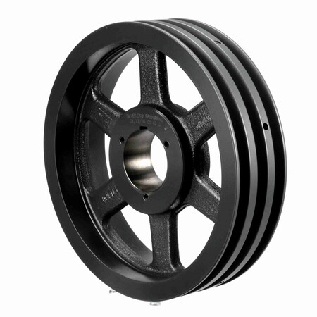 Browning 3 Groove Cast Iron Bushed Bore Multiple Variable Pitch Sheave, 3MVB124Q 3MVB124Q